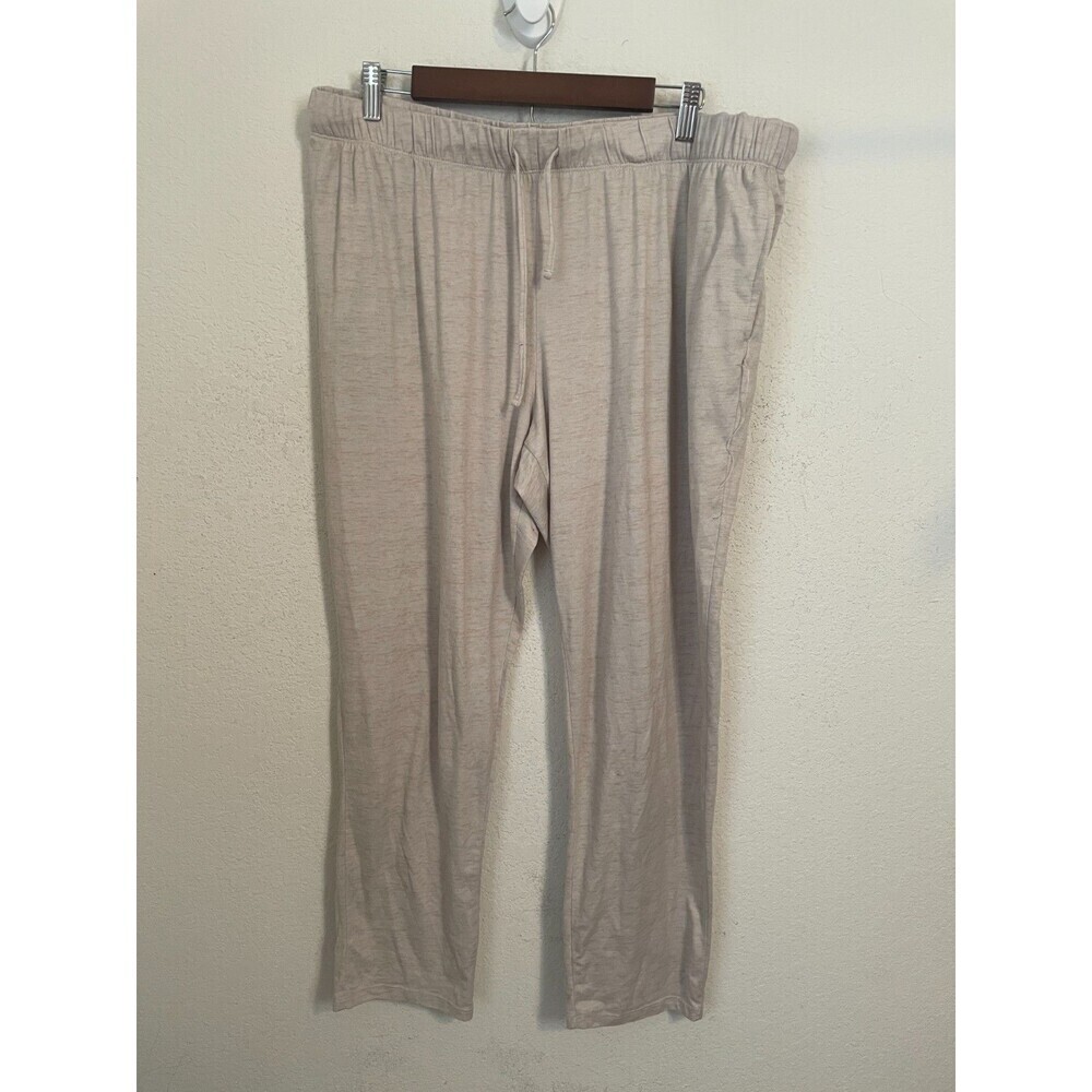 Natori Women’s Lounge Pants Size XL Beige Lightweight Drawstring Relaxed Fit